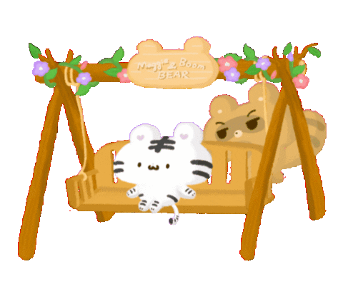 maggieboombear swing 玩 公園 paly Sticker