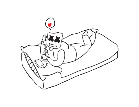 Call Me Heart Sticker by Marshmello