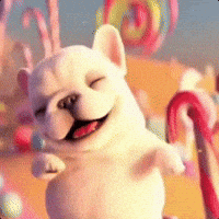 Sweet Dreams Pug GIF
