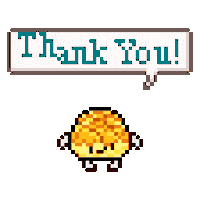 Pineapple Bun Thank You Sticker