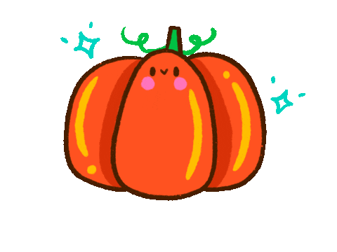 Halloween Pumpkin Sticker by Vania Bachur