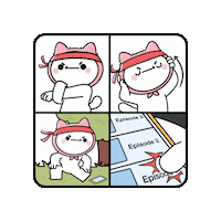 ManhwaCat cat training start episode Sticker