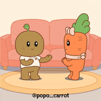 popo_carrot heart singing song sing GIF