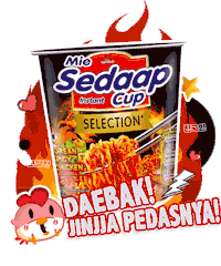 Mie Sedaap Popmie Sticker by Wings Corporation