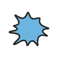 maevechocolate blue star burst maeve Sticker