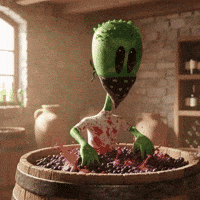 Making Wine GIF by Lonely Aliens
