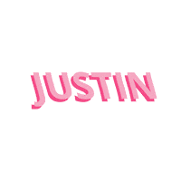 Justin Sticker by Peaky Digital