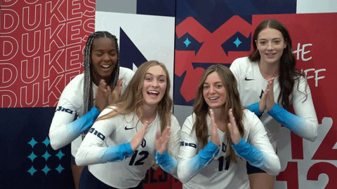 Clapping Volleyball GIF by GoDuquesne