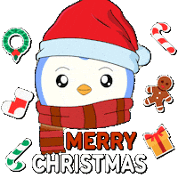 Merry Christmas Sticker by Pudgy Penguins