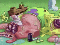 Spongebob Beat Up GIF