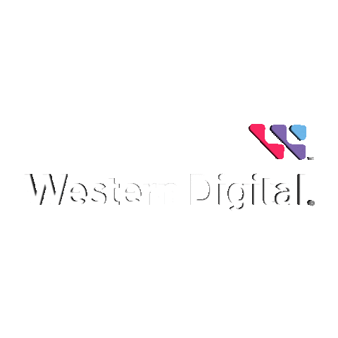 WesternDigitalCorporation logo 3d flash data Sticker