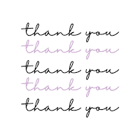 Thanks Thank You Sticker by Seeyu Studios Inc.