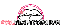 yslbeauty heart pink beauty black Sticker