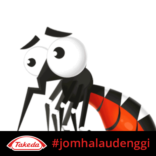 Scared Nyamuk Sticker by Know Dengue Malaysia