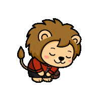 Lion Thank You Sticker by KenShop SG