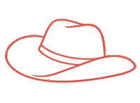Rodeo Hat Tip Sticker by Hemline