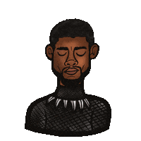 Black Panther Marvel Sticker by JellaCreative