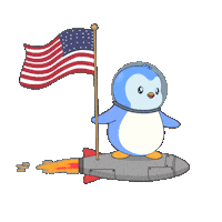 Lets Go Space Sticker by Pudgy Penguins