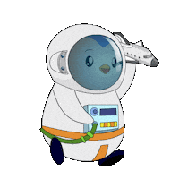 Lets Go Space Sticker by Pudgy Penguins