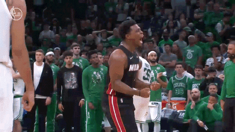 Yell Lets Go GIF by Miami HEAT