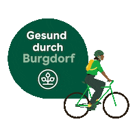 Bike Durch Sticker by AOK Niedersachsen
