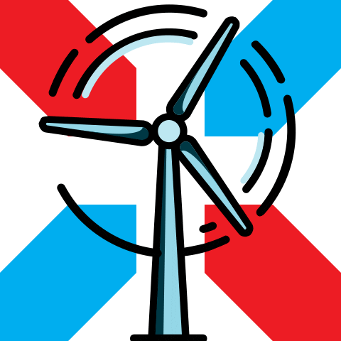 Renewable Energy Wind Sticker by Luxembourg - Let's make it happen