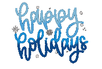 Art Happy Holidays Sticker