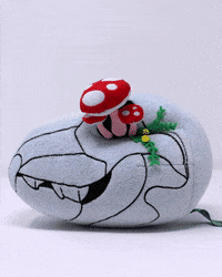 dionne_ong spooky skeleton mushroom tim burton GIF