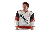 Hockey Players Eye Roll Sticker by Huntsville Havoc