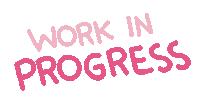 thinkloni pink working rosa wip Sticker