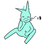 Rabbit Wow Sticker