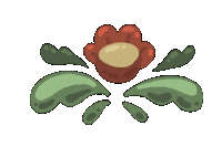 Sweden Blommor Sticker
