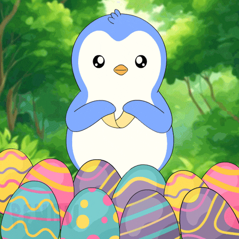 Easter Eggs Penguin GIF by Pudgy Penguins
