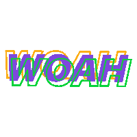 excited shock Sticker by the bkh