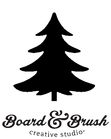 Christmas Tree Sticker by Board & Brush Creative Studio