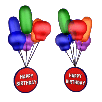 Happy Birthday 3D Sticker