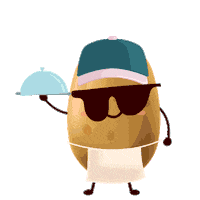 Bon Appetit Potato Sticker by CNIPT