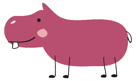 Hippo Hippopotamus Sticker