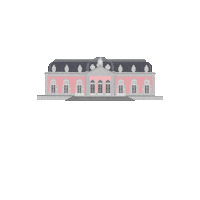 SchlossBenrath pink rosa castle palace Sticker
