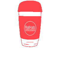 HatHats coffee reusable iced latte hathats Sticker