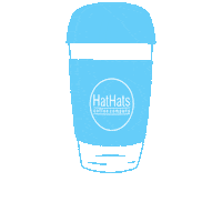 HatHats coffee reusable iced latte hathats Sticker