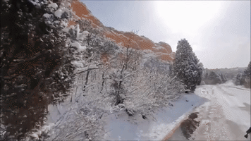 Snow Creates Scenic Winter Views at Colorado's Garden of the Gods