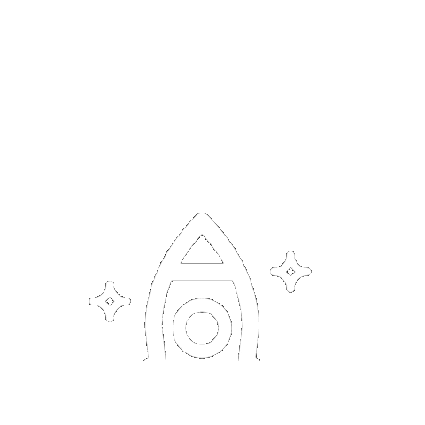 BluhausTalent giphygifmaker space stars rocket Sticker