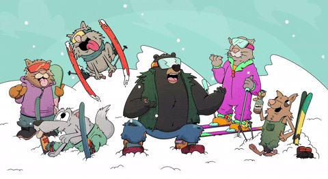 Party Snow GIF by Fresh Cake