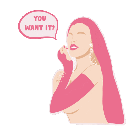 angelinafox love pink mood vibe Sticker