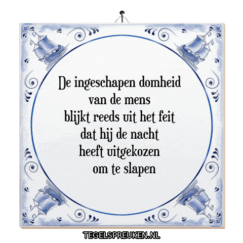 Rust Wijsheid Sticker by Tegelspreuken.nl