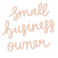 Small Business Lettering Sticker