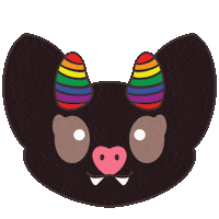 Pride Bat Sticker