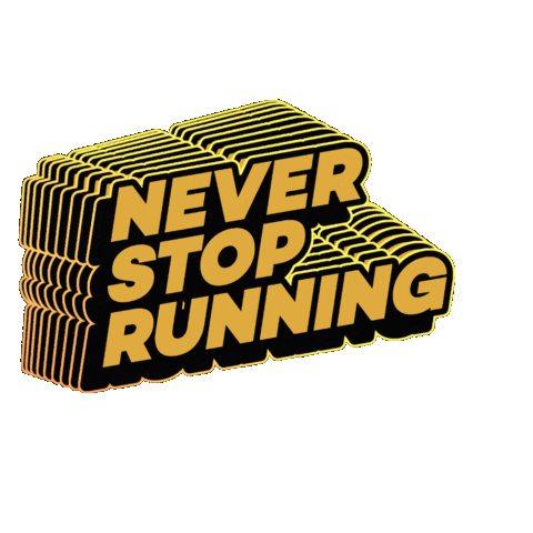 trotime giphygifmaker run running marathon Sticker