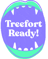 Mouth Chomp Sticker by Treefort Music Fest